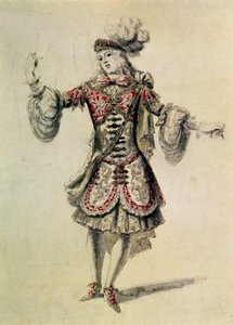 Diseño de vestuario para un bailarín masculino, c.1681 de Jean Derain